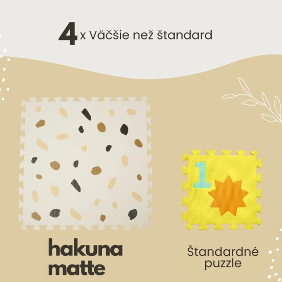Hravá a pohodlná puzzle podložka na hranie a lezenie.