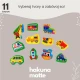 Hracia penová puzzle podložka s cestami, budovami a autíčkami, 1.2x1.2 m – detská autodráha z EVA peny