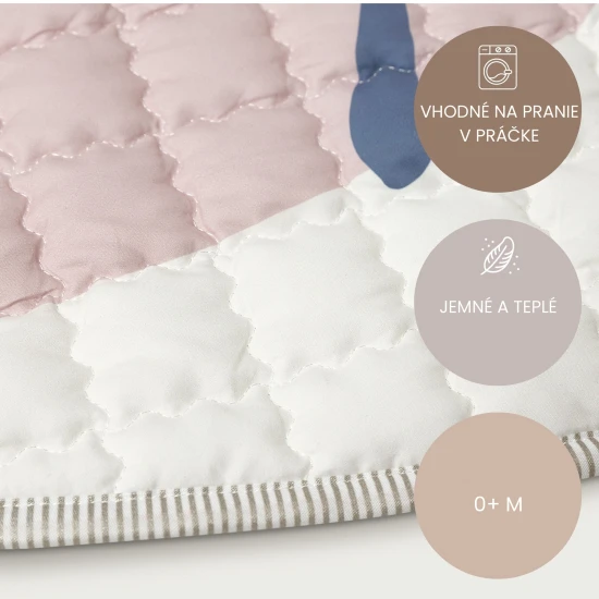 Štýlová a praktická podložka na hranie doma aj vonku.