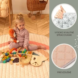 Hracia podložka prešívaná Boho Rainbow 1.5 m