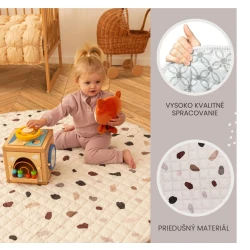 Hracia podložka prešívaná Confetti 1.5 m