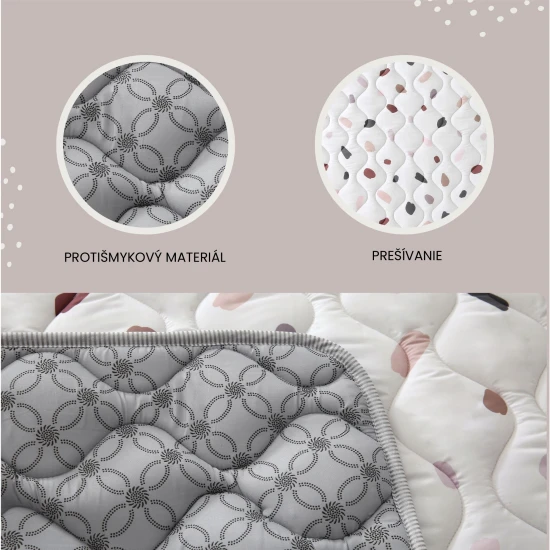 Štýlová a praktická podložka na hranie doma aj vonku.