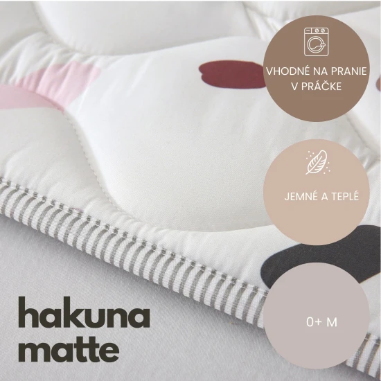 Štýlová a praktická podložka na hranie doma aj vonku.