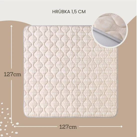 Štýlová a praktická podložka na hranie doma aj vonku.