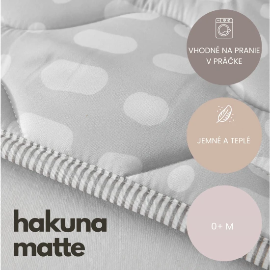 Štýlová a praktická podložka na hranie doma aj vonku.