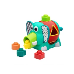Infantino Slon Jumbo s vkladacími tvarmi