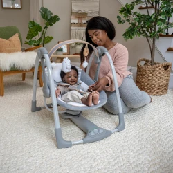 Hojdačka konvertibilná cestovná s melódiou Bella Teddy™ 0m+ do 9kg