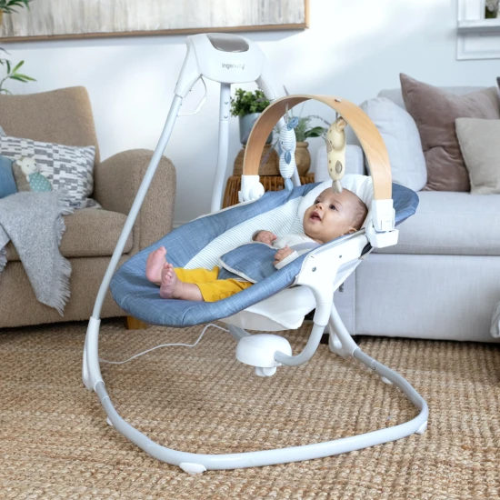 Hojdačka pohupujúca hudobná Chambray 0m+, do 9 kg Ingenuity 16927-1