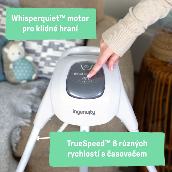 Hojdačka pohupujúca hudobná Chambray 0m+, do 9 kg Ingenuity 16927-1