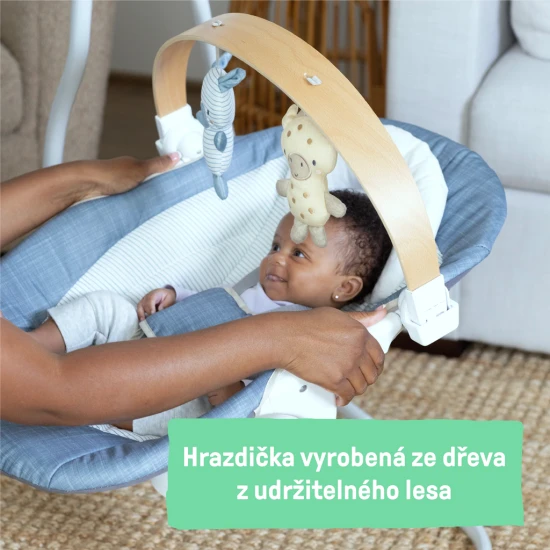 Hojdačka pohupujúca hudobná Chambray 0m+, do 9 kg Ingenuity 16927-1