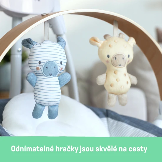 Hojdačka pohupujúca hudobná Chambray 0m+, do 9 kg Ingenuity 16927-1