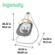 Hojdačka pohupujúca hudobná Parker™ 0m+, do 9kg Ingenuity 16926-1