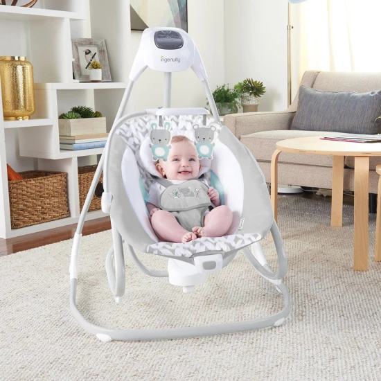 Hojdačka veľká s vibrujúcim húpatkom a melódiou USB 2v1 Raylan 0m+ do 9 kg Ingenuity 11791-1