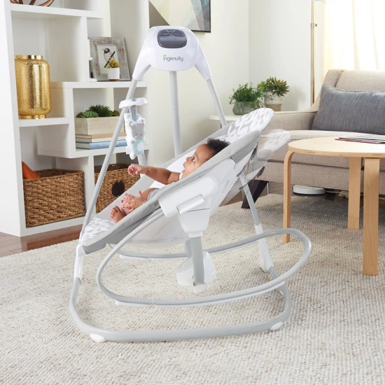 Hojdačka veľká s vibrujúcim húpatkom a melódiou USB 2v1 Raylan 0m+ do 9 kg Ingenuity 11791-1