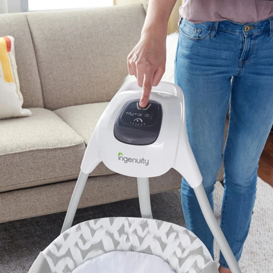 Hojdačka veľká s vibrujúcim húpatkom a melódiou USB 2v1 Raylan 0m+ do 9 kg Ingenuity 11791-1
