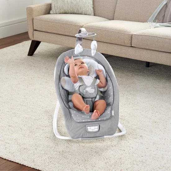 Húpatko vibrujúce s melódiou Cuddle Lamb 0m+ do 18 kg, 2019 Ingenuity 12118-3