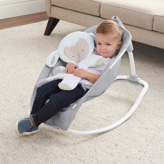 Húpatko vibrujúce s melódiou Cuddle Lamb 0m+ do 18 kg, 2019 Ingenuity 12118-3