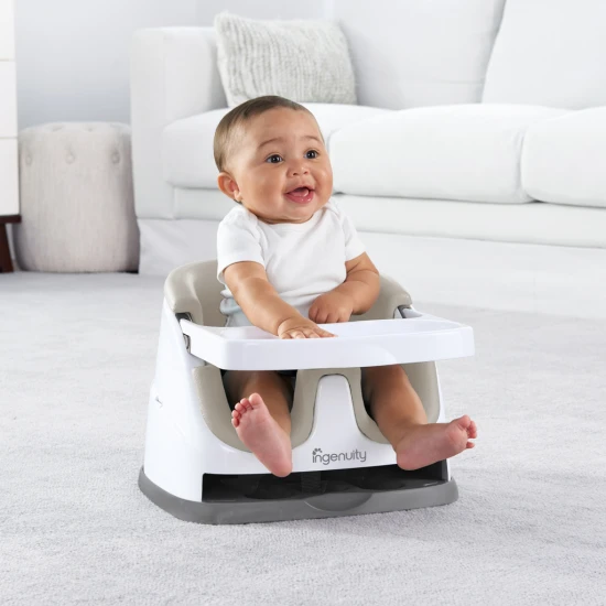 Jedálenská stolička na stoličku 2v1 Baby Base Cashmere 6m+ do 15 kg Ingenuity 10678-2