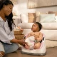 Jedálenská stolička na stoličku 2v1 Baby Base™ Peony 6m+ do 15 kg Ingenuity 16726-2