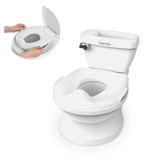 Nočník/toaleta detská so zvukom My Size™ biela Ingenuity 11124-2