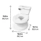 Nočník/toaleta detská so zvukom My Size™ biela Ingenuity 11124-2