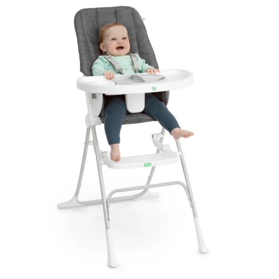 Stolička jedálenská skladacia Sun Valley™ Grey 6m+ do 15 kg Ingenuity 16990-1