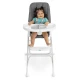 Stolička jedálenská skladacia Sun Valley™ Grey 6m+ do 15 kg Ingenuity 16990-1