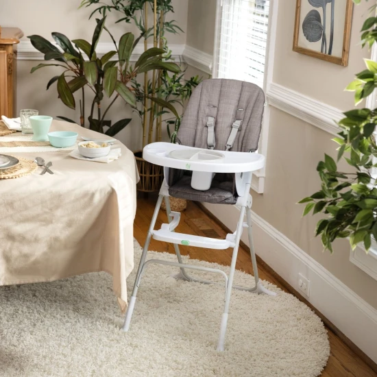 Stolička jedálenská skladacia Sun Valley™ Grey 6m+ do 15 kg Ingenuity 16990-1