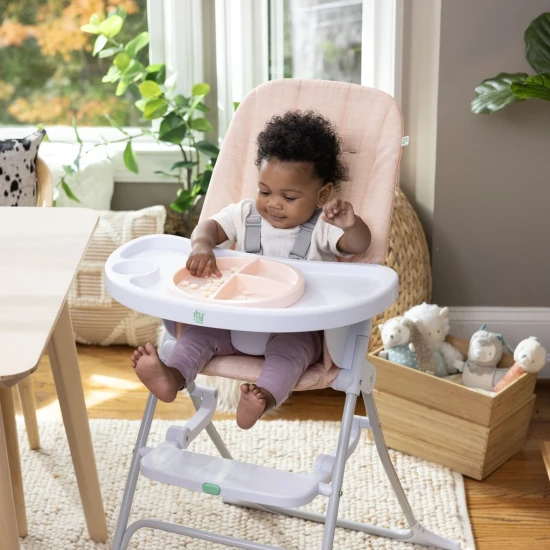 Stolička jedálenská skladacia Sun Valley™ Pink 6m+ do 15 kg Stolička jedálenská skladacia Sun Valley™ Pink 6m+ do 15 kg Ingenuity 16989-1