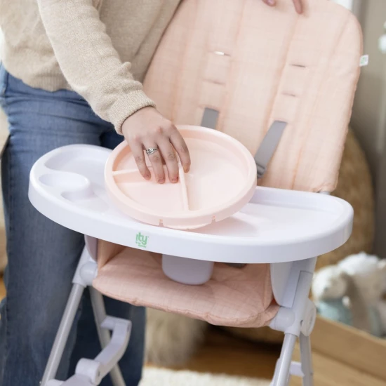 Stolička jedálenská skladacia Sun Valley™ Pink 6m+ do 15 kg Stolička jedálenská skladacia Sun Valley™ Pink 6m+ do 15 kg Ingenuity 16989-1