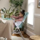 Stolička jedálenská skladacia Sun Valley™ Teal 6m+ do 15 kg Ingenuity 16872-1