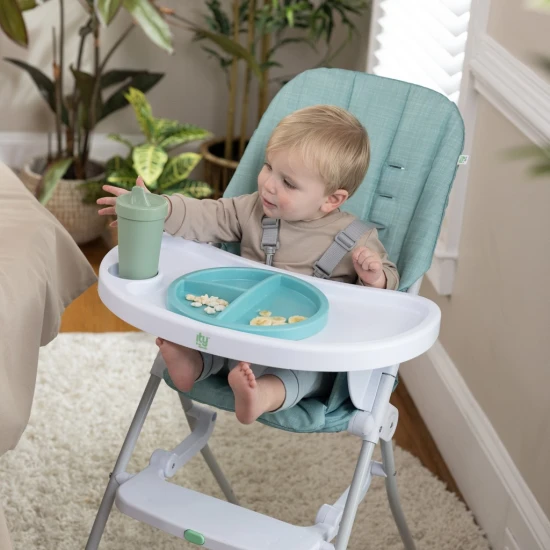 Stolička jedálenská skladacia Sun Valley™ Teal 6m+ do 15 kg Ingenuity 16872-1
