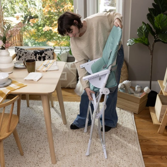 Stolička jedálenská skladacia Sun Valley™ Teal 6m+ do 15 kg Ingenuity 16872-1