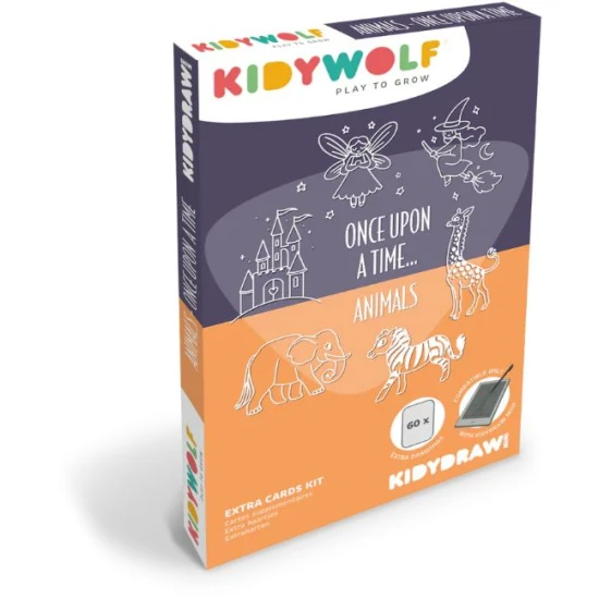 Kidydraw doplnkové karty pre pre kresliaci tablet KidyDraw Mini – nové motívy a zábavné výzvy pre deti