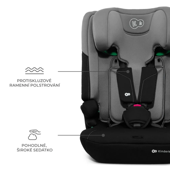 Autosedačka I-Comfy i-Size (76 do 150 cm) Dark Grey Kinderkraft KCICOM00DGR0000