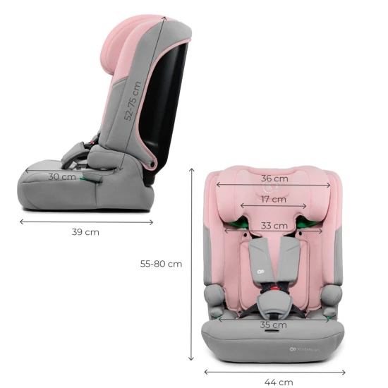 Autosedačka I-Comfy i-Size (76 do 150 cm) Pink Kinderkraft KCICOM00PNK0000