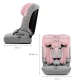 Autosedačka I-Comfy i-Size (76 do 150 cm) Pink Kinderkraft KCICOM00PNK0000