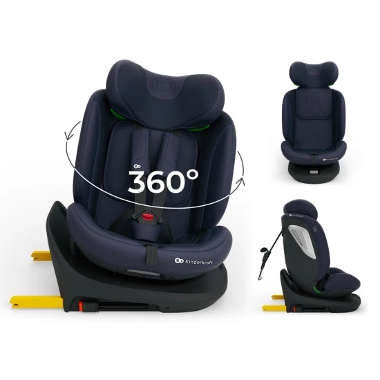 Autosedačka i-Grow 2 Plus (40-150 cm) Navy Kinderkraft KCIGRO02NAVPL00