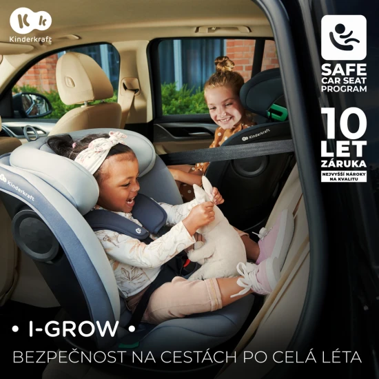 Autosedačka I-Grow I-size 40-150 cm Blue Kinderkraft KCIGRO00BLU0000