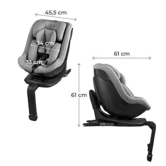Autosedačka I-Guard I-size (40-105 cm) Grey Kinderkraft KCIGUA00GRY000N
