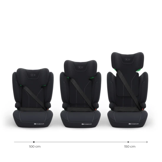 Autosedačka i-Spark 2 Plus i-Size (100-150 cm) Black Kinderkraft KCISPA02BLKPL00