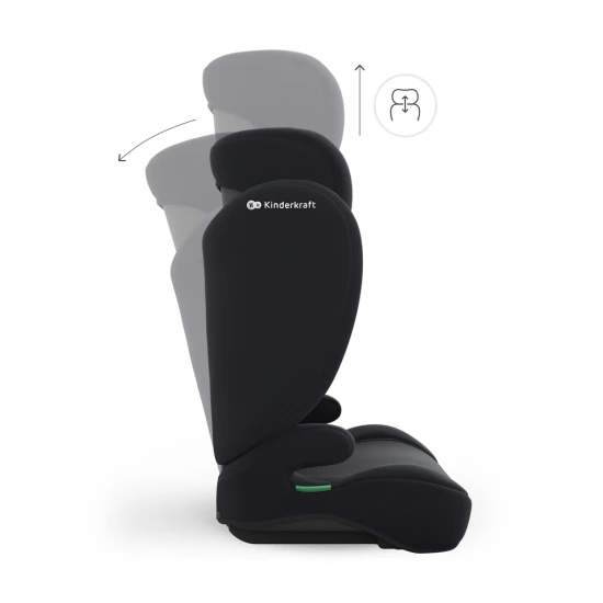 Autosedačka i-Spark 2 Plus i-Size (100-150 cm) Black Kinderkraft KCISPA02BLKPL00