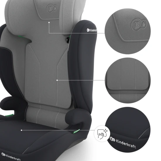 Autosedačka i-Spark 2 Plus i-Size (100-150 cm) Grey Kinderkraft KCISPA02GRYPL00