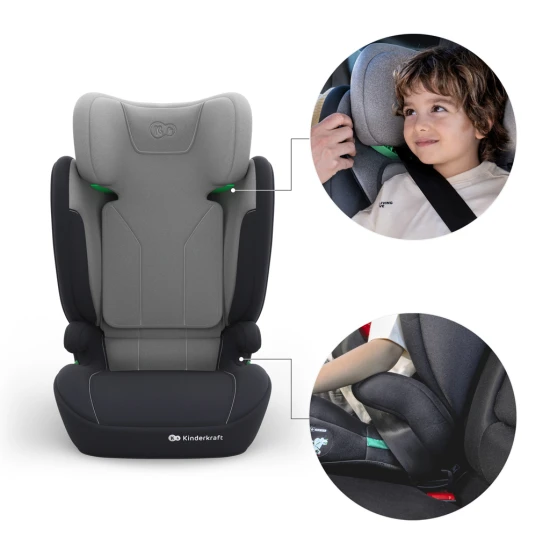 Autosedačka i-Spark 2 Plus i-Size (100-150 cm) Grey Kinderkraft KCISPA02GRYPL00