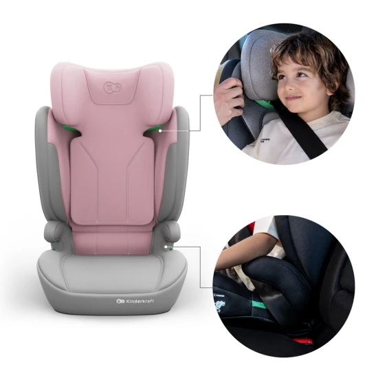 Autosedačka i-Spark 2 Plus i-Size (100-150 cm) Pink Kinderkraft KCISPA02PNKPL00
