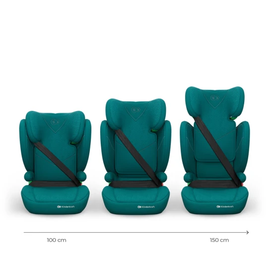Autosedačka Junior Fix 2 Plus (100-150 cm) Green Kinderkraft KCJUFI20GREPL0N