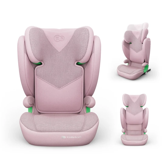 Autosedačka Junior Fix 2 Plus (100-150 cm) Pink Kinderkraft KCJUFI20PNKPL0N