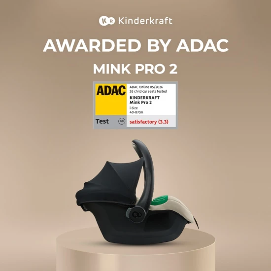 Autosedačka Mink Pro 2 (0-13 kg) Grey Kinderkraft KCMINPR2GRY0000