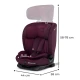 Autosedačka Oneto3 i-Size 76-150cm + Isofix Cherry pearl Kinderkraft KCONE300RED0000