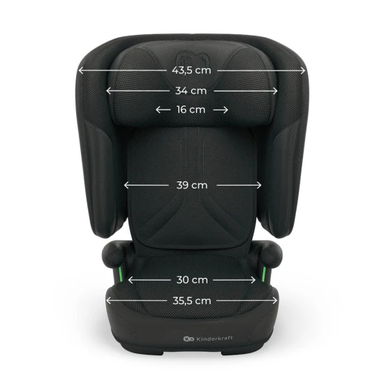 Autosedačka skladacia Unity 2 I-Size (100-150 cm) Black Kinderkraft KCUNIT02BLK0000